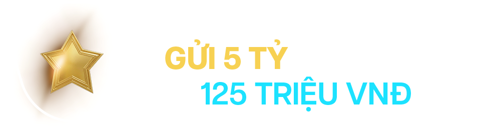Gửi 5 tỷ thưởng điểm tới 125 triệu VNĐ