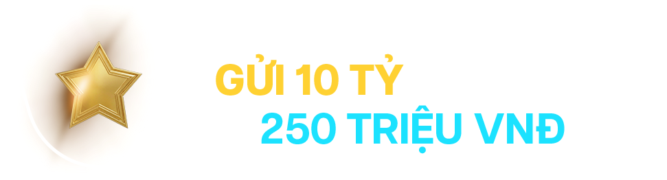 Gửi 10 tỷ thưởng điểm tới 250 triệu VNĐ